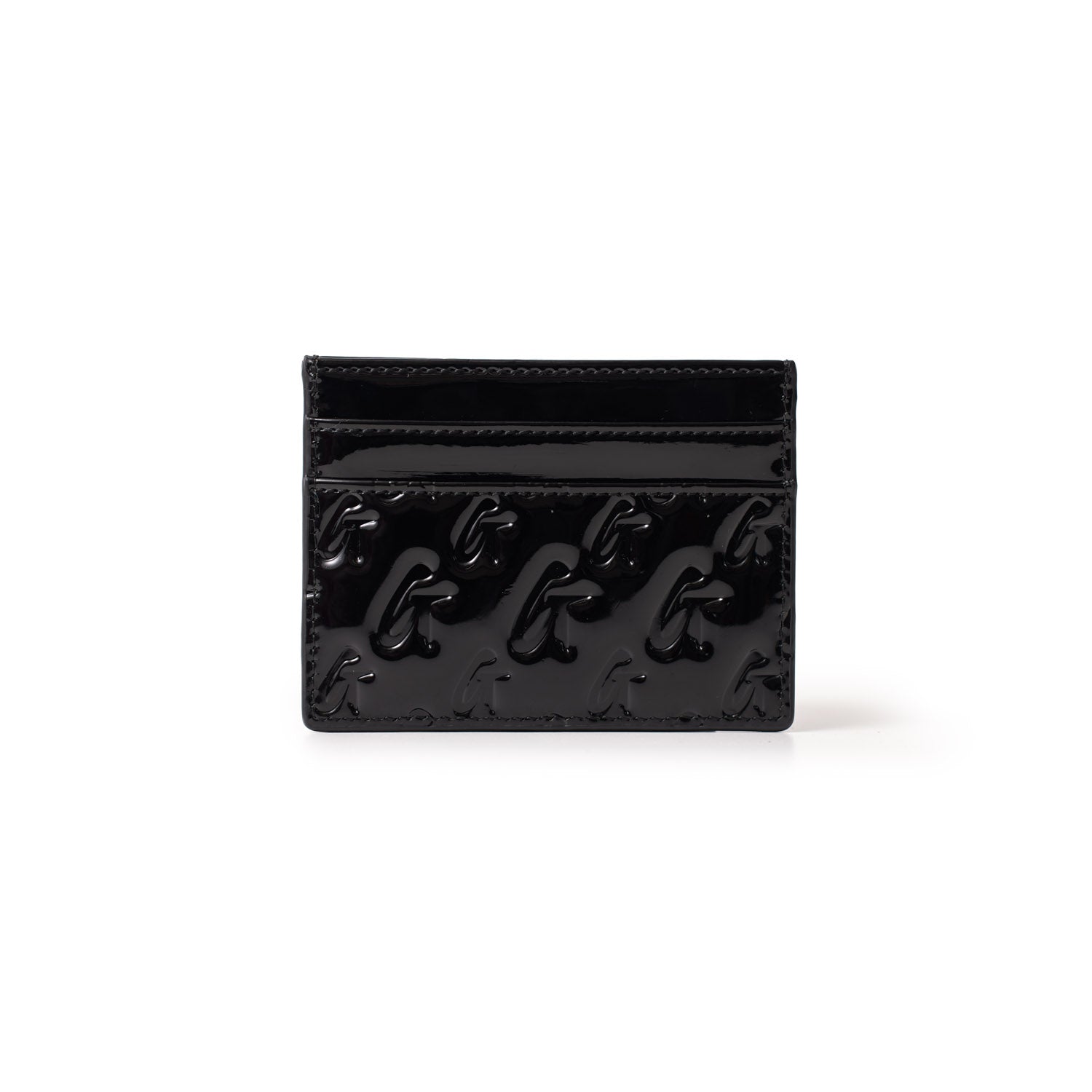 Luxury Monogram Silver Card Holder with Mirror Black Finish - Perfect for Everyday Use, Travel & Gifting