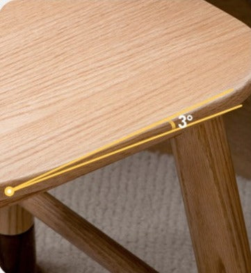 Adjustable Solid Wood Children's Chair - Oak, Beech, Birch - 3 Height Settings for Kids' Study, Dining & Playroom