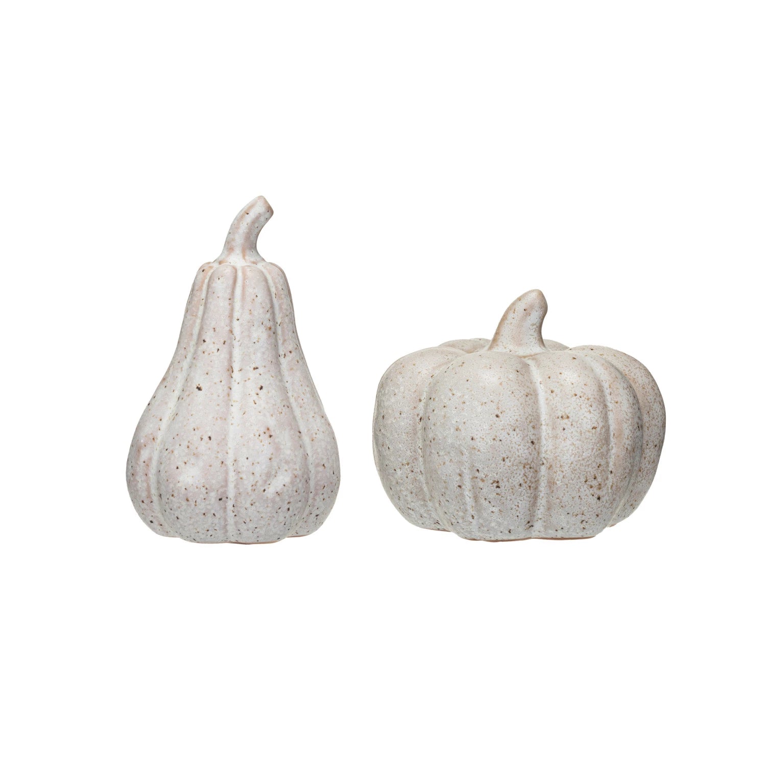 Handmade Stoneware White Pumpkins - Elegant Fall & Thanksgiving Decor for Home, Table Centerpiece, and Seasonal Display
