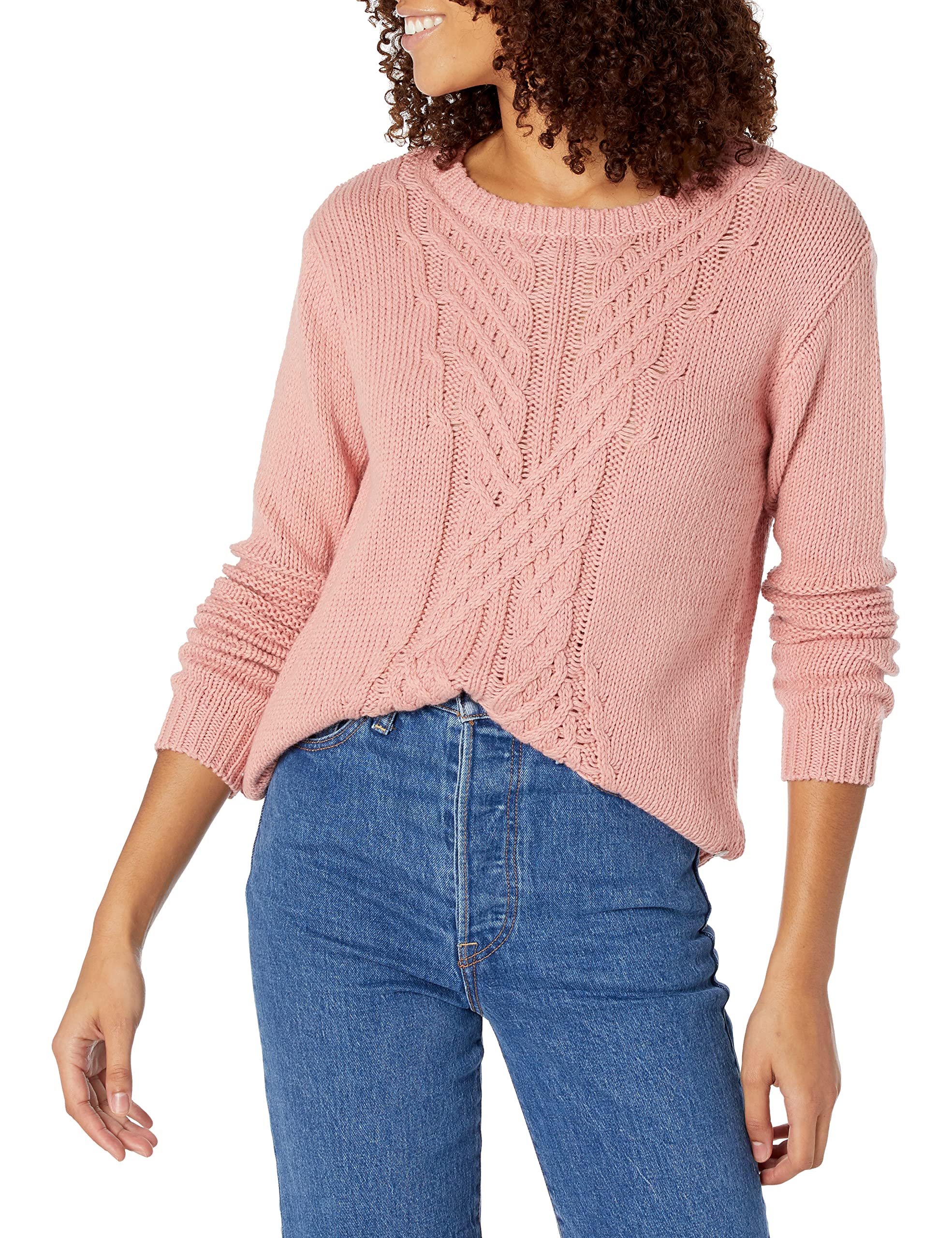 Roxy Women's Glimpse of Romance Sweater - Cozy Knit Pullover for Casual Wear, Date Nights & Fall Fashion