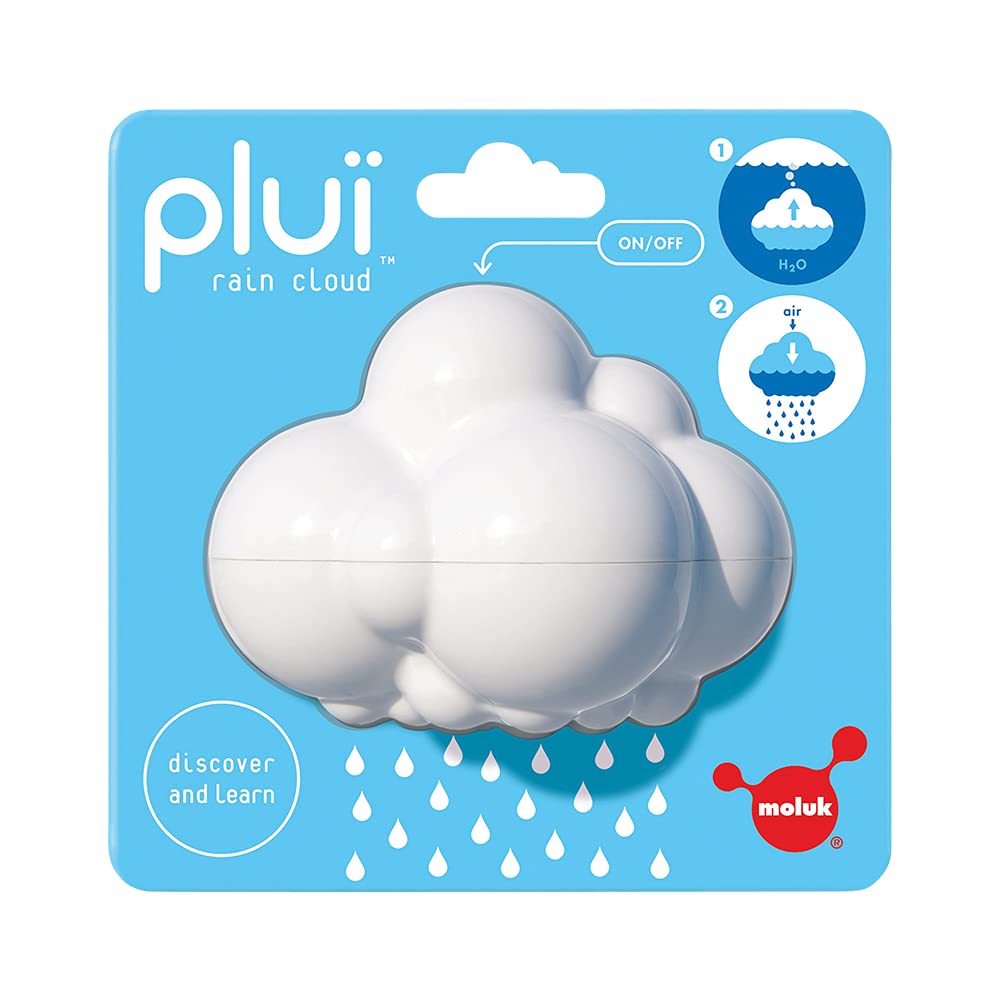 MOLUK Plui Rain Cloud Bathtub Toy for Kids - Fun Water Play Sensory Toy for Toddlers & Babies - Perfect for Bath Time, Sensory Play & Early Learning Development