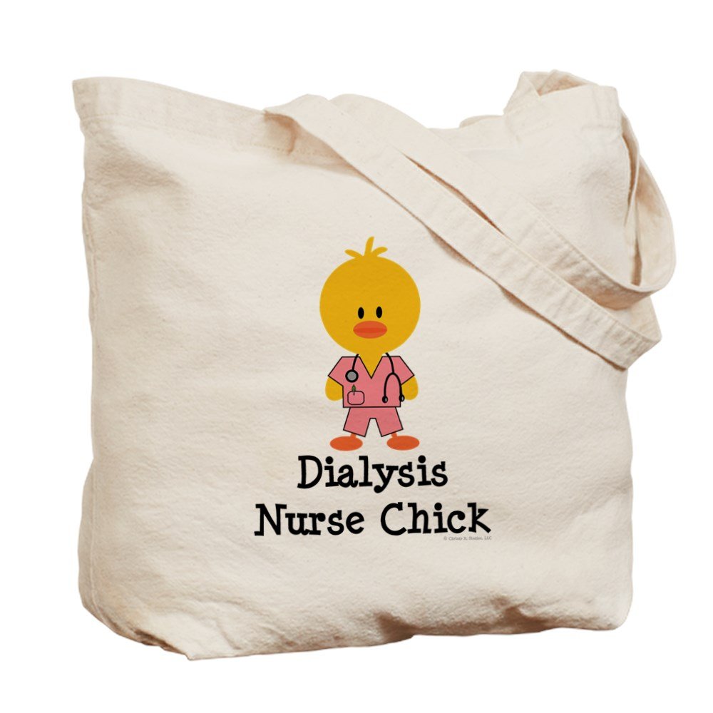Dialysis Nurse Tote Bag - Natural Canvas Reusable Shopping Bag for Medical Professionals | Perfect for Work, Groceries & Everyday Use