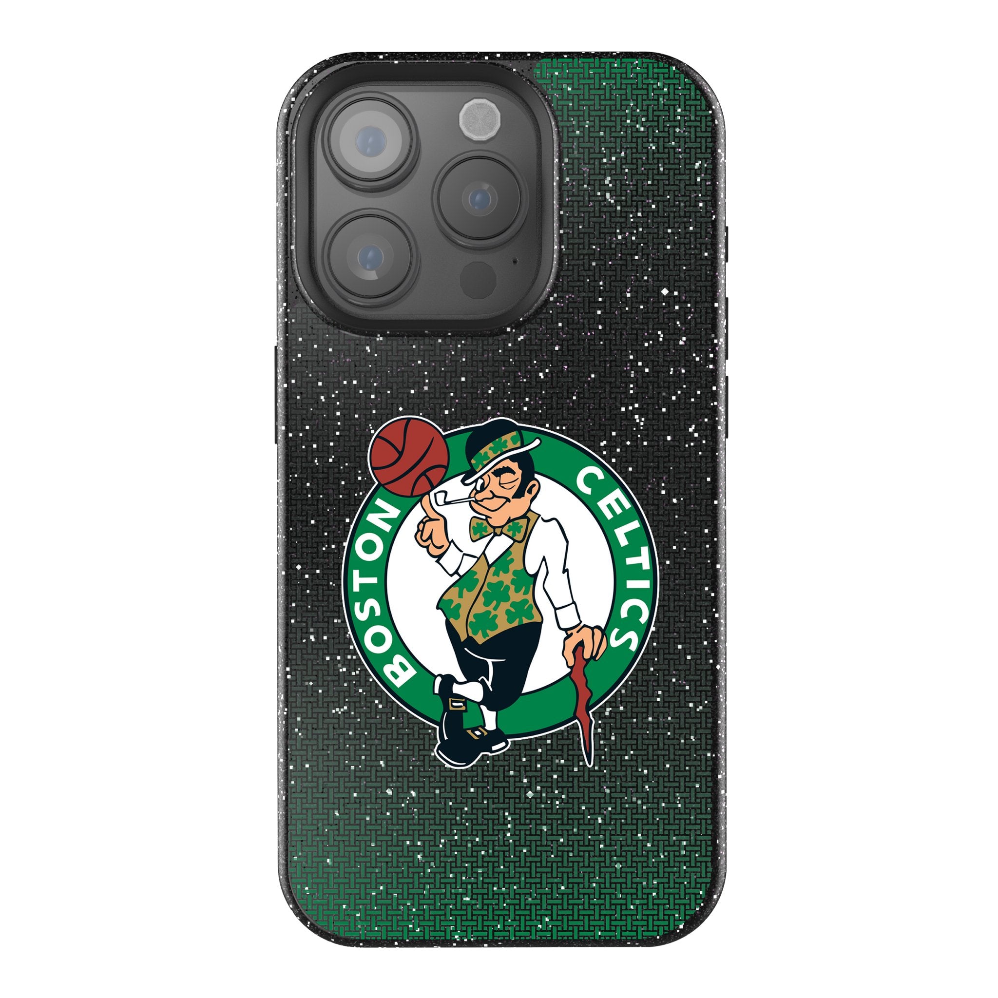 Boston Celtics Glitter Rhinestone Phone Case for iPhone 14/13/12/11 Pro Max - Stylish Protective Cover for Celtics Fans - Perfect for Games, Parties & Everyday Use