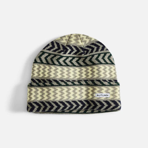 2025 Autumn Grey Chevron Beanie - Trendy Knit Hat for Women & Men - Perfect for Cold Weather, Outdoor Activities & Fashion Accessories