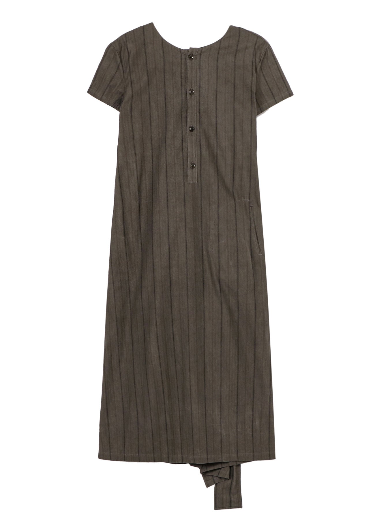Stylish Cotton Stripe Ink Dyed Back Tie Dress for Women - Perfect for Summer Outings, Beach Vacations & Casual Events