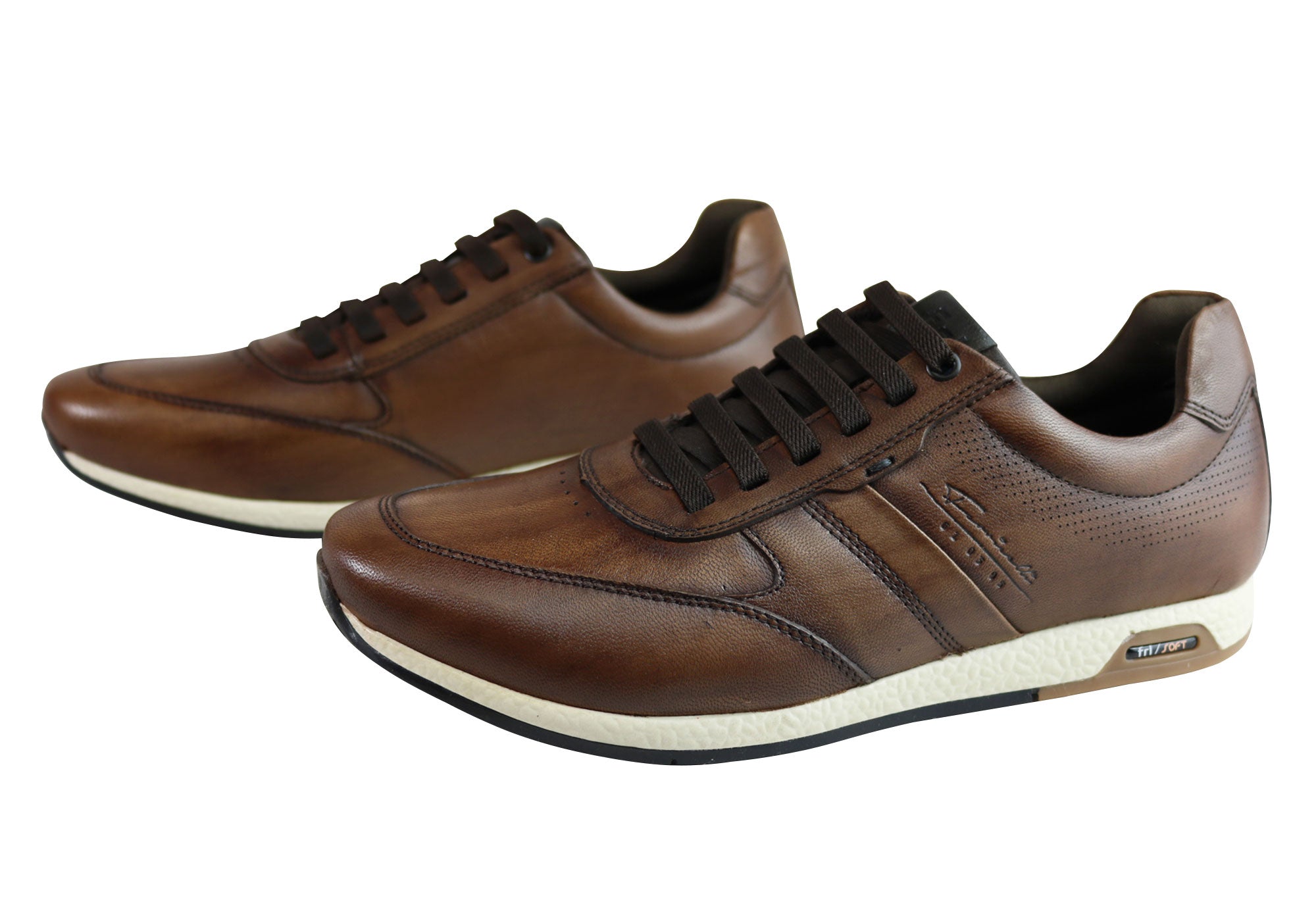 Ferricelli Neals Men's Comfort Leather Slip-On Casual Shoes - Handmade in Brazil - Perfect for Work, Travel & Everyday Wear