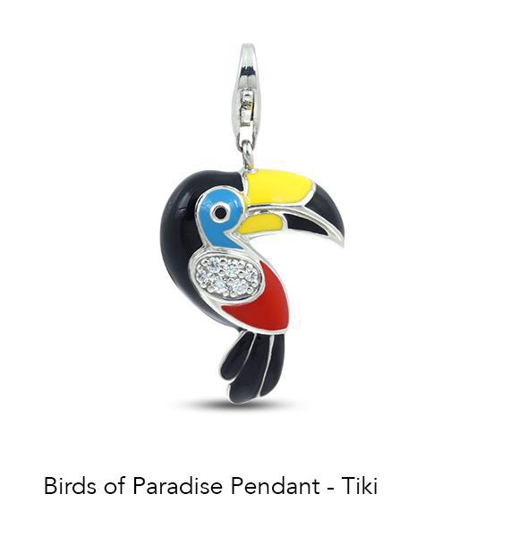 Birds of Paradise Tiki Pendant