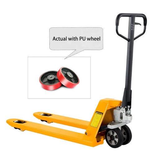 Apollolift A 1031 Manual Hydraulic Pallet Jack - 6600 lbs Heavy Duty Capacity, 48