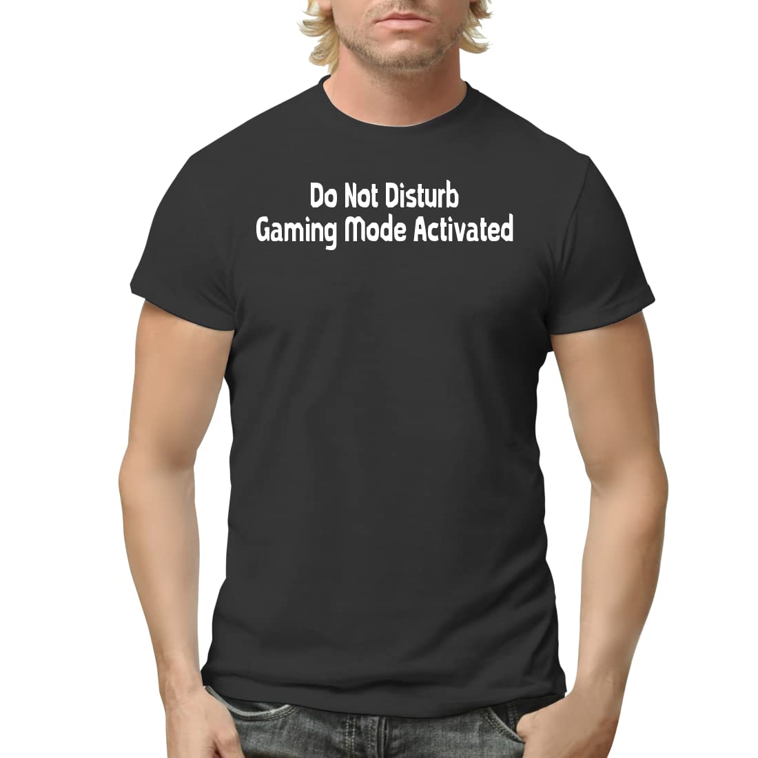 Men's Gaming T-Shirt - Do Not Disturb Short Sleeve Tee for Adult Gamers | Perfect for Esports, Streaming & Casual Gaming Sessions