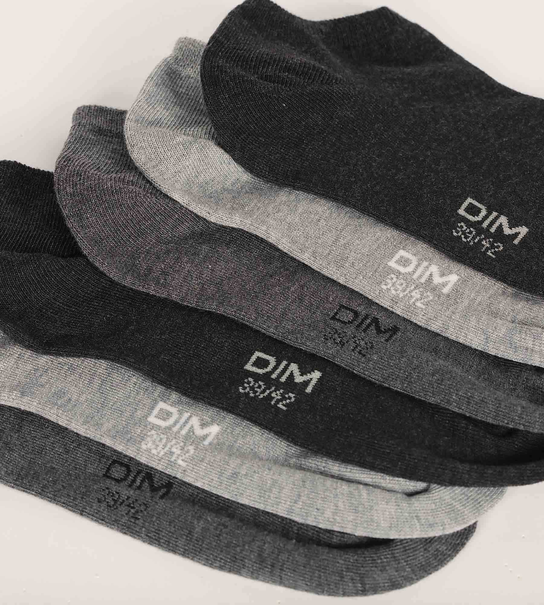 3 Pairs of Short Cotton Socks in Anthracite - Soft & Breathable Ankle Socks for Men & Women - Perfect for Running, Gym, and Everyday Wear