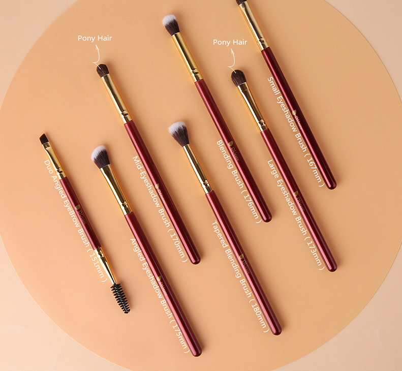 Professional Makeup Brush Set for Eyes - 10-Piece Vegan & Cruelty-Free Eye Makeup Brush Kit - Perfect for Eyeshadow, Blending, and Smokey Eye Looks - Ideal for Beginners & Professionals