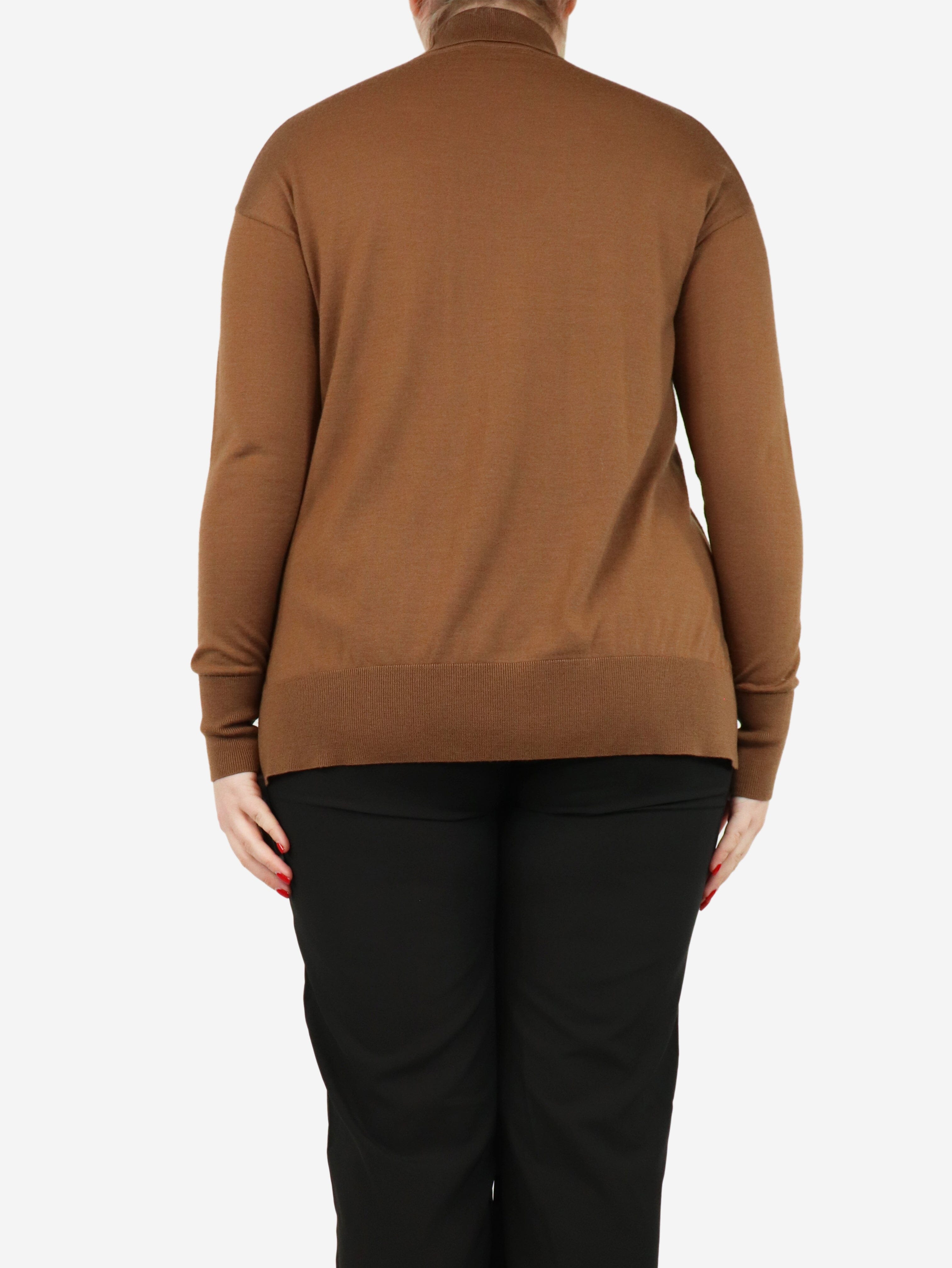 Stylish Brown High Neck Top for Women - Trendy Casual & Work Wear - Perfect for Office, Dates & Everyday Outfits
