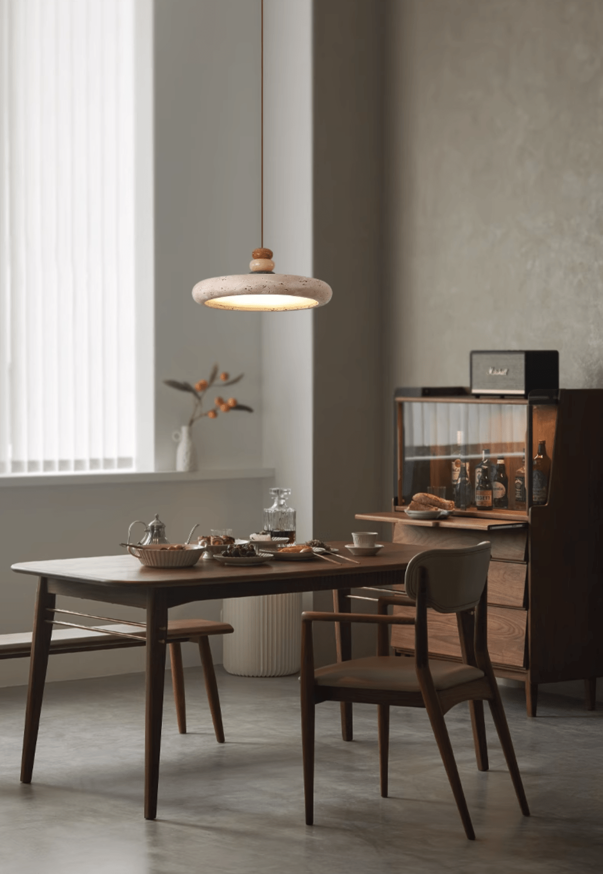 Dorelle Pendant Lamp - Modern Glass Hanging Light Fixture for Kitchen Island, Dining Room & Bedroom Lighting