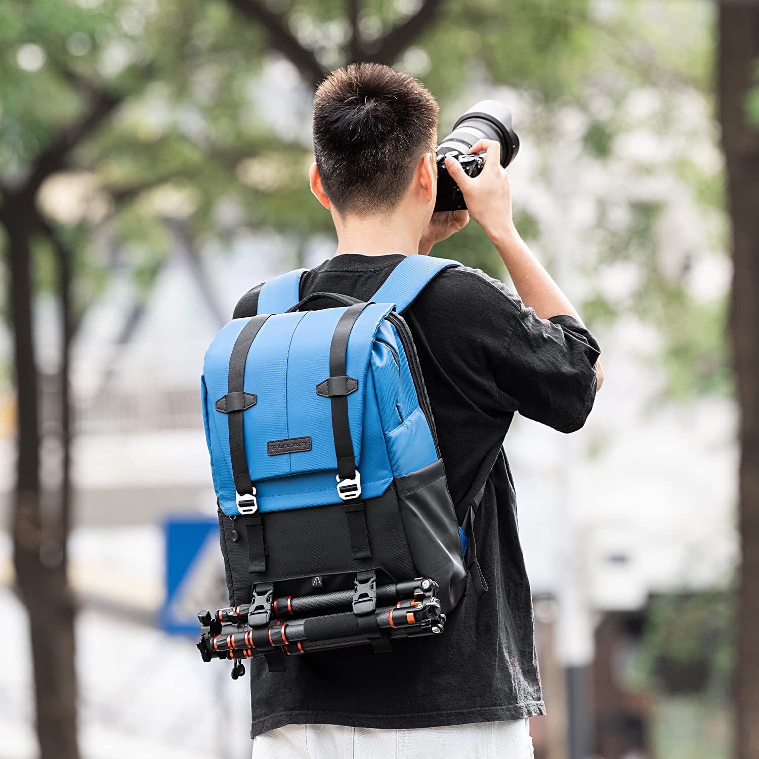 K&F Concept Professional Camera Backpack 20L - Waterproof DSLR/SLR/Mirrorless Camera Bag with Rain Cover, Large Capacity Photography Backpack Fits 15-15.6 Inch Laptop - Compatible with Canon, Nikon, Sony & DJI Mavic Drone Gear - Perfect for Travel, Hiking & Outdoor Photography
