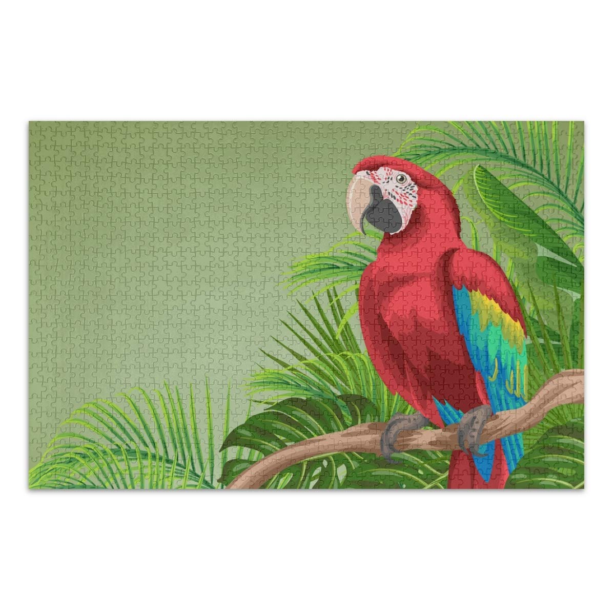 500-Piece Parrot Palm Jigsaw Puzzle for Adults & Kids - Fun Family Game & Home Decor