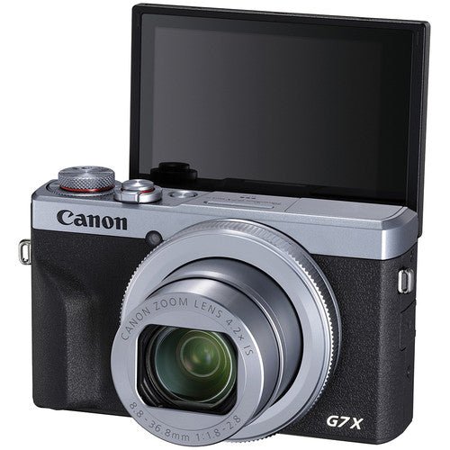 Canon PowerShot G7 X Mark III Digital Camera 20.1MP 4K Vlogging Camera with 4.2x Optical Zoom, Wi-Fi & Bluetooth - Silver - Perfect for Travel, YouTube & Content Creation