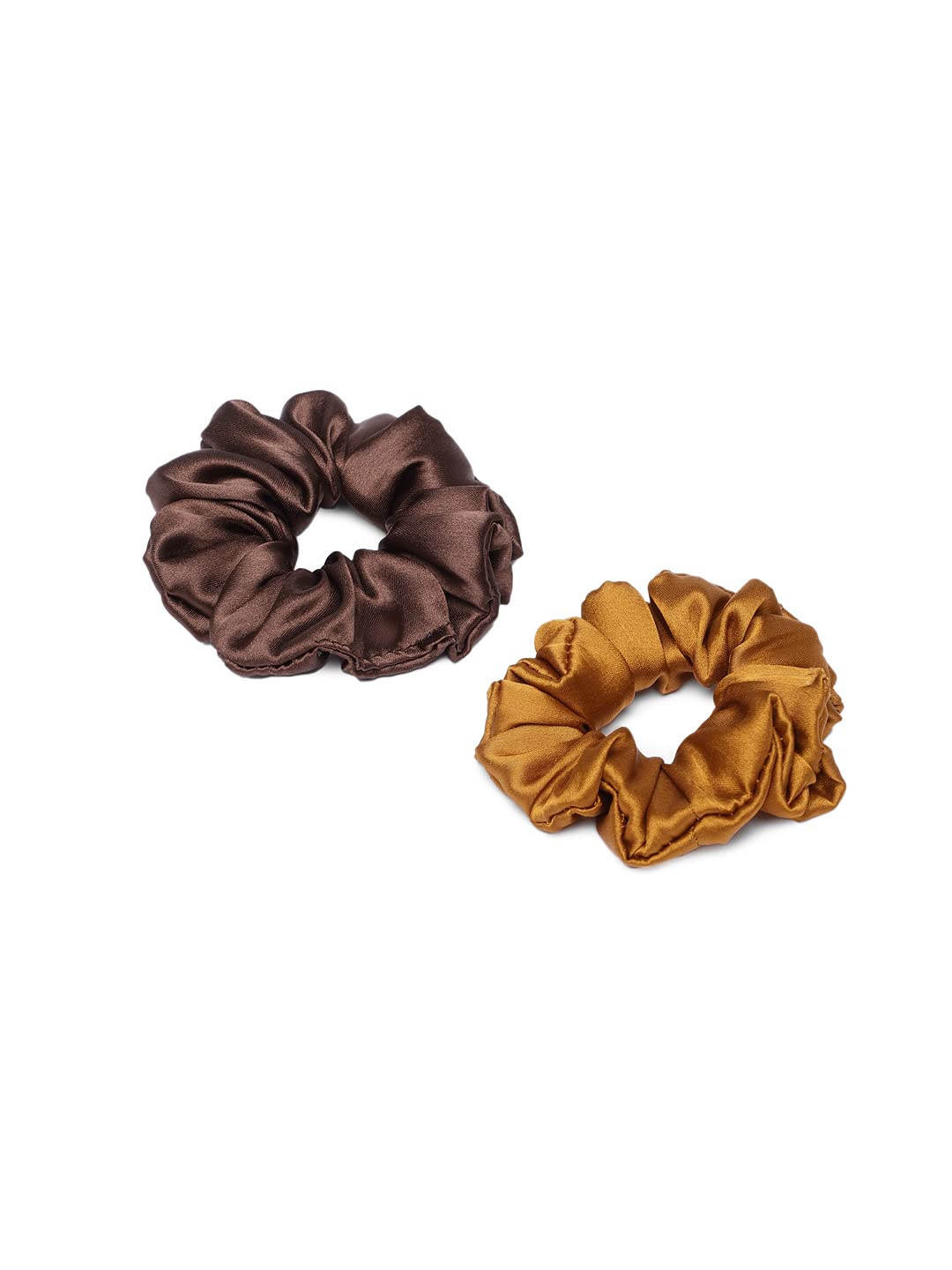 6 Pcs Satin Silk Scrunchies Hair Bands for Women - Soft Hair Ties, Stylish Hair Accessories for Ponytails, Buns & Everyday Use