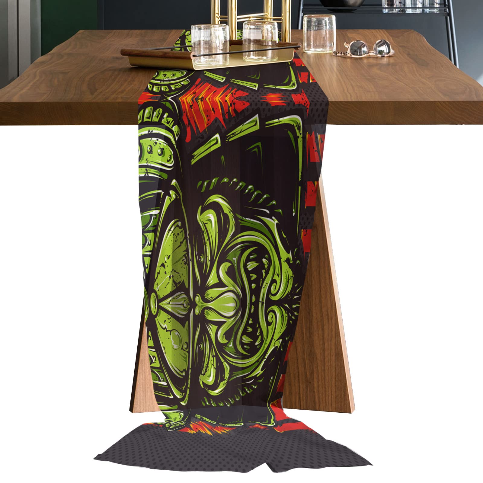 CHARMHOME Chiffon Table Runner 27x120 Inch - Elegant Wedding & Party Decor for Romantic Events