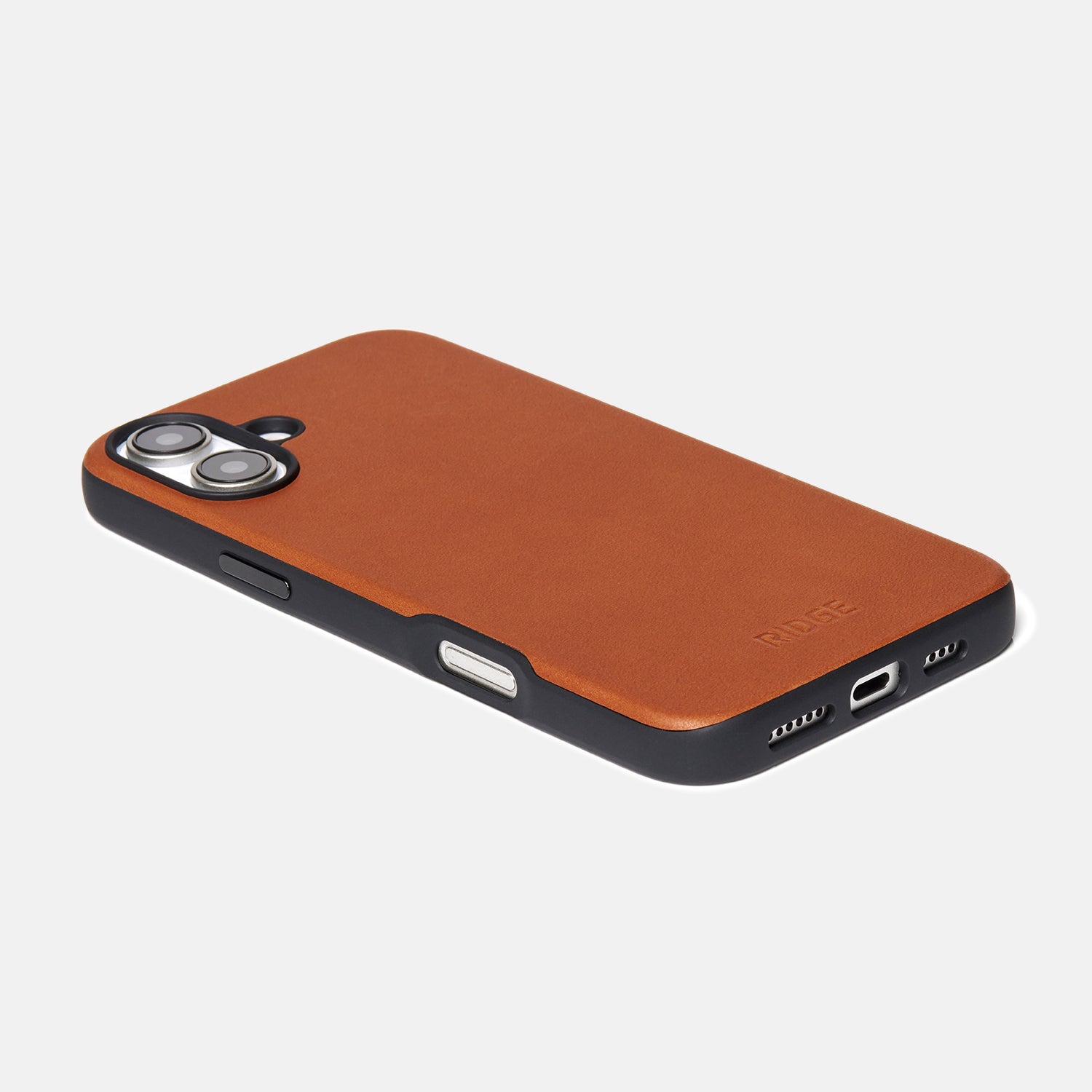 Premium Genuine Leather Phone Case for iPhone 16 Plus - Tobacco Brown - Slim Protective Cover for Everyday Use | Perfect for Work, Travel & Daily Commute