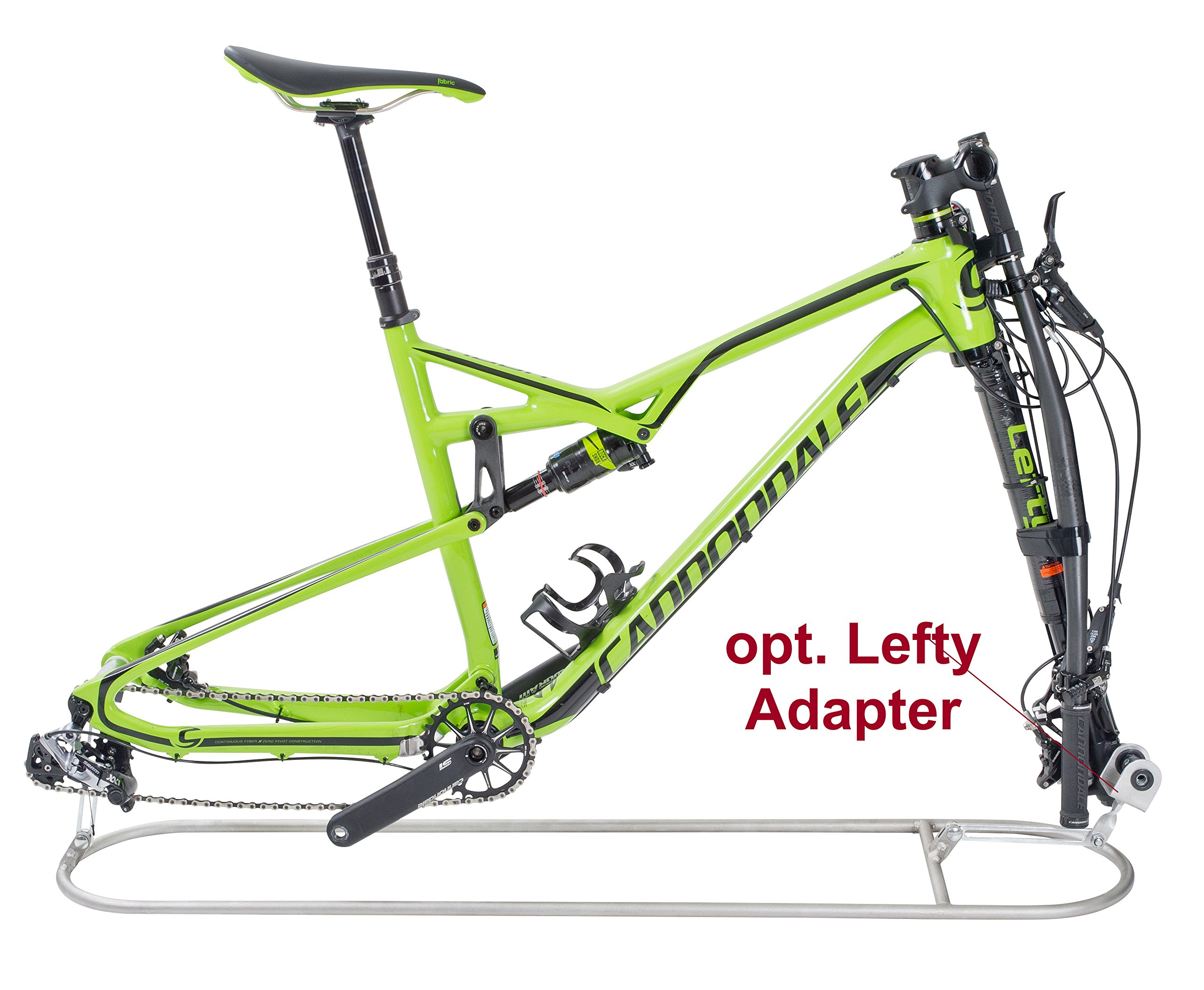 ASF Aluminum Bike Mount Stand - Secure Bicycle Storage for Travel Bags & Hard Cases | Perfect for Garage, RV & Airplane Transport