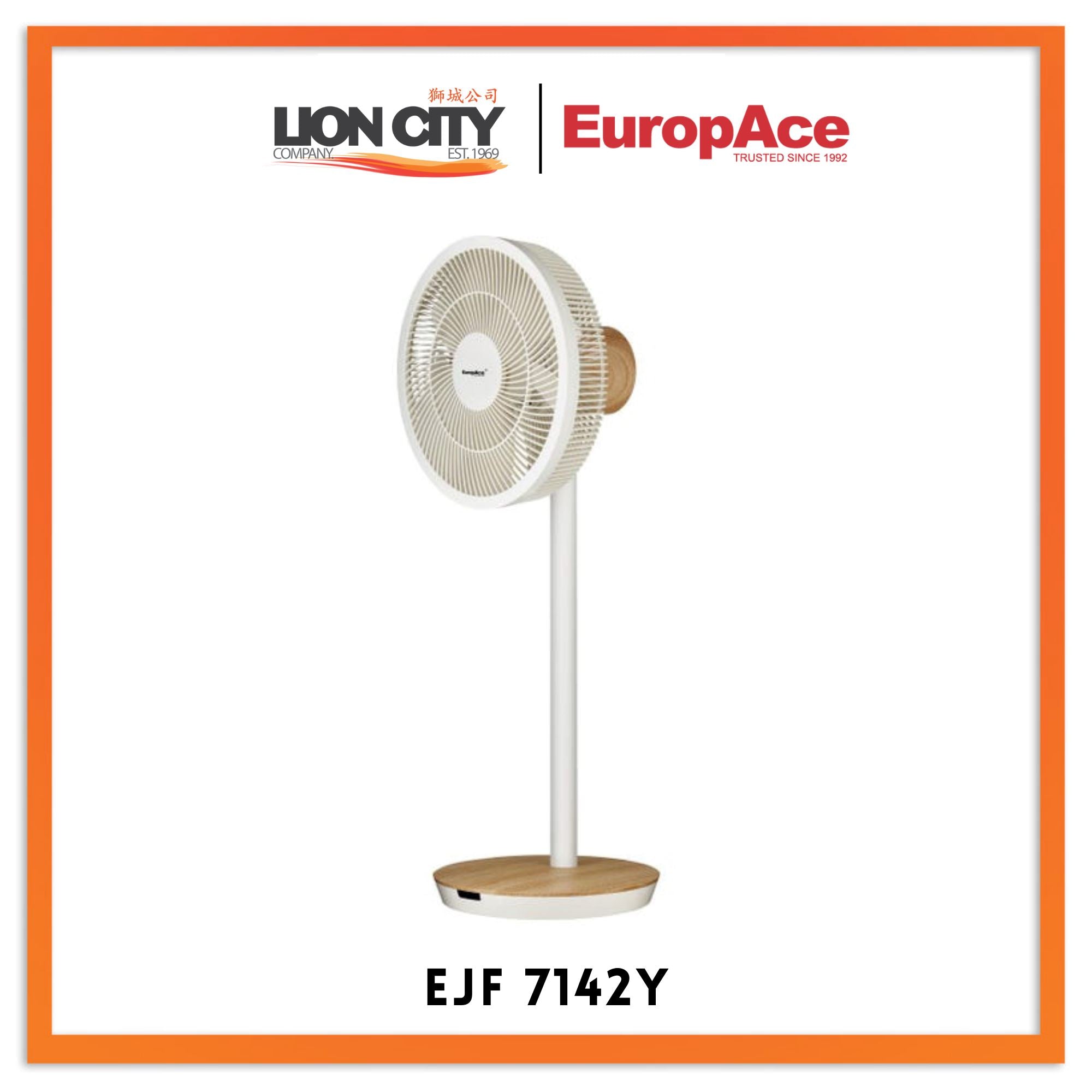 Europace EJF 7142Y 14-Inch DC Jet Turbine Fan - High Velocity Cooling Fan for Home, Office, Workshop & Industrial Use