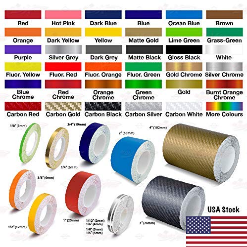 Self-Adhesive Pinstriping Vinyl Tape - 1/12