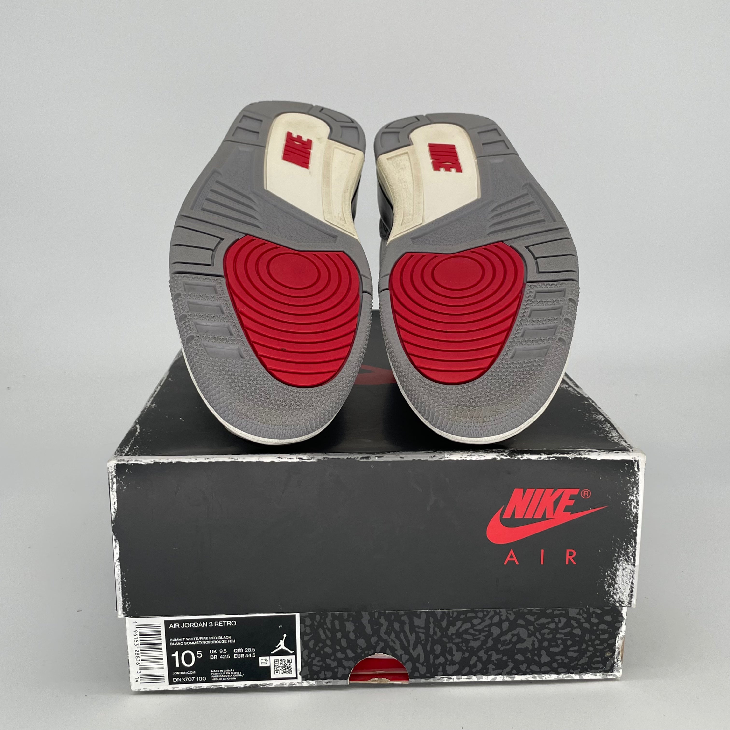 Original Air Jordan 3 White Cement Reimagined Sneakers - Men's Size 10.5 / Women's 12W (DN3707-100) - Retro Basketball Shoes for Streetwear & Casual Outfits