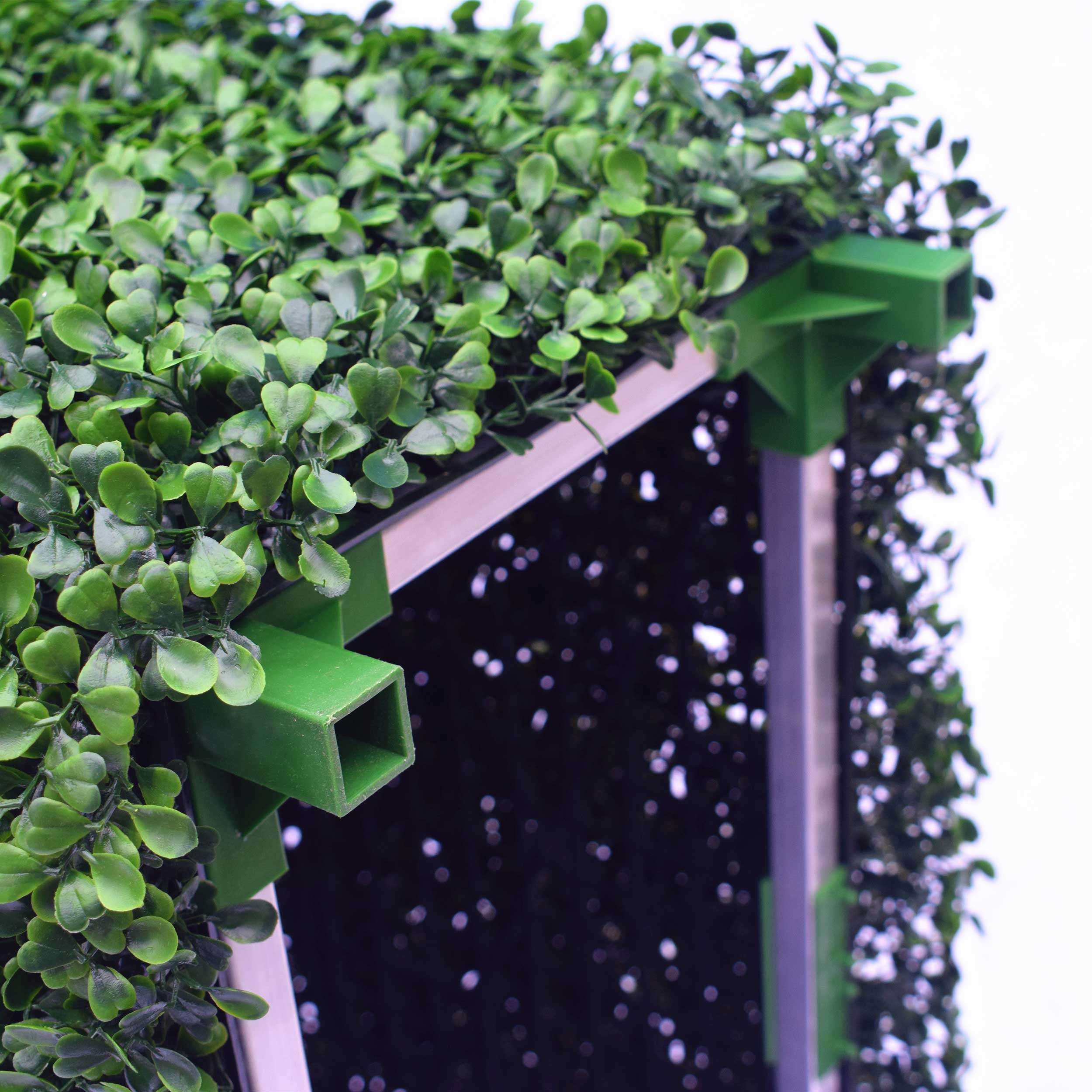 Artificial Boxwood Hedge Panel - 25cm High x 100cm Long - UV Resistant & Weatherproof - Perfect for Balcony Privacy, Garden Decor, and Indoor Greenery