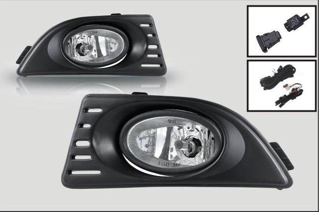 2005-2006 Acura RSX OEM Style Fog Light Kit - Clear/Yellow Lens Options - Upgrade Your Car's Visibility for Night Driving & Bad Weather