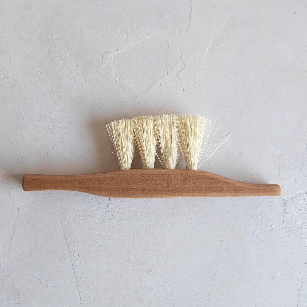 Premium Medium Wooden Counter Brush No. MT0981 - Natural Wood Handle for Kitchen, Bar & Restaurant Cleaning - Perfect for Countertops, Tables & Hard Surfaces