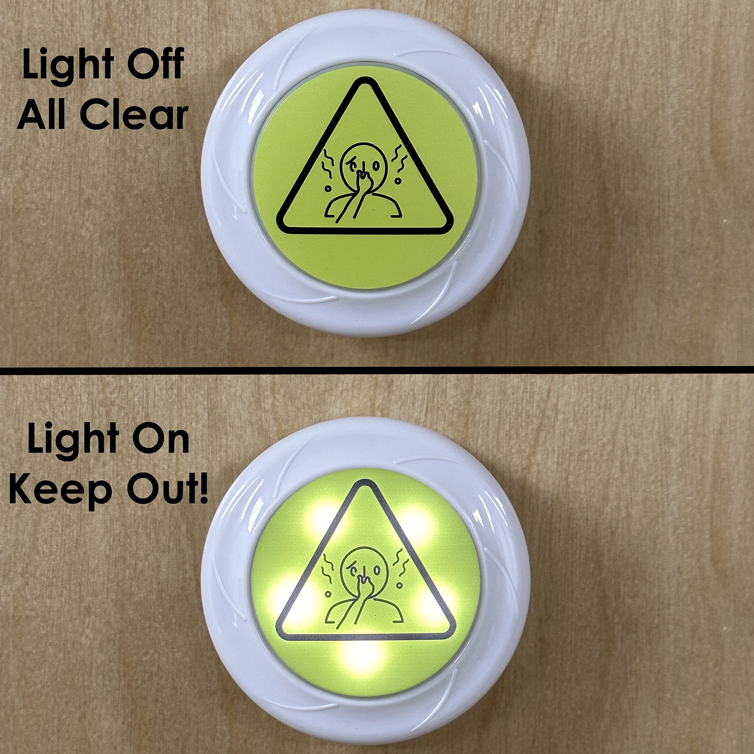 Hotz StinkAlert Bathroom Light & Toilet Timer - Funny Gag Gift for Men, Unique Dad Birthday Present & White Elephant Gift (Includes Batteries) - Perfect for Bathroom Humor & Practical Jokes