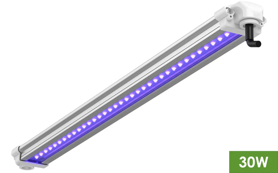TotalGrow UVA 30W 24 LED Grow Light Bar for Indoor Plants, Hydroponics, Seedlings & Greenhouses - Full Spectrum Plant Growth Lamp with High Efficiency Energy Saving