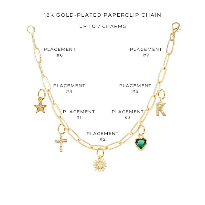 Elegant Charm Bracelet with Assorted Charms - Perfect for Gifts, Parties & Everyday Wear | $38.00