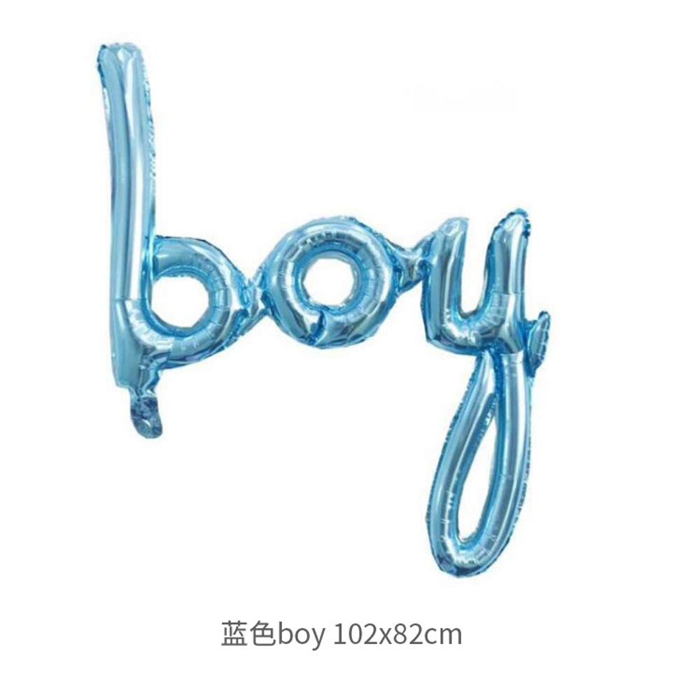Gender Reveal Party Decorations - Foil Balloons & Backdrop for Baby Shower