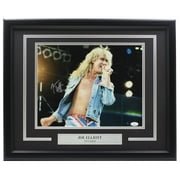 Joe Elliott Autographed 11x14 Framed Def Leppard Photo with Blonde Hair - JSA Certified - Perfect for Rock Music Fans & Memorabilia Collectors