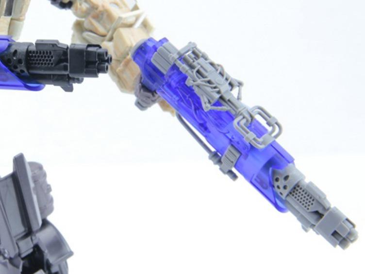 Dr. Wu DW M04C Blaster Toy Gun - Translucent Blue & Gray Nerf Style Foam Dart Blaster for Kids Outdoor Play, Nerf Battles & Backyard Games
