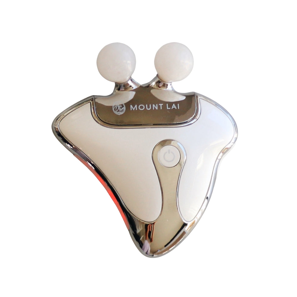 Vitality Qi LED Gua Sha Tool with Protective Pouch - Facial Massage & Skincare for Glowing Skin at Home or Spa