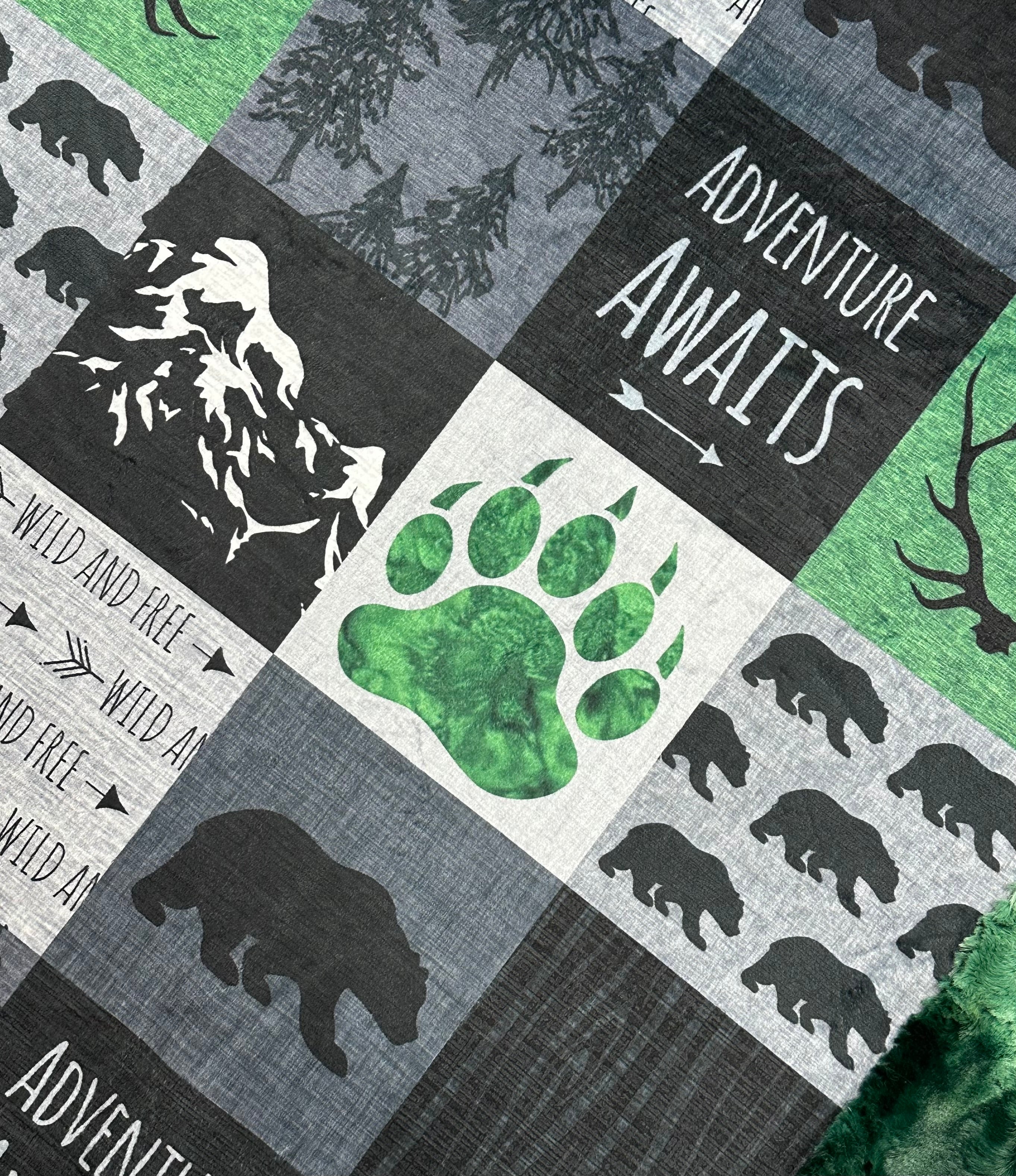 Evergreen Luxe Large 54x79 Minky Blanket - Ultra Soft Cozy Throw for Bed, Couch & Outdoor Adventures - Perfect for Camping, Picnics and Home Decor