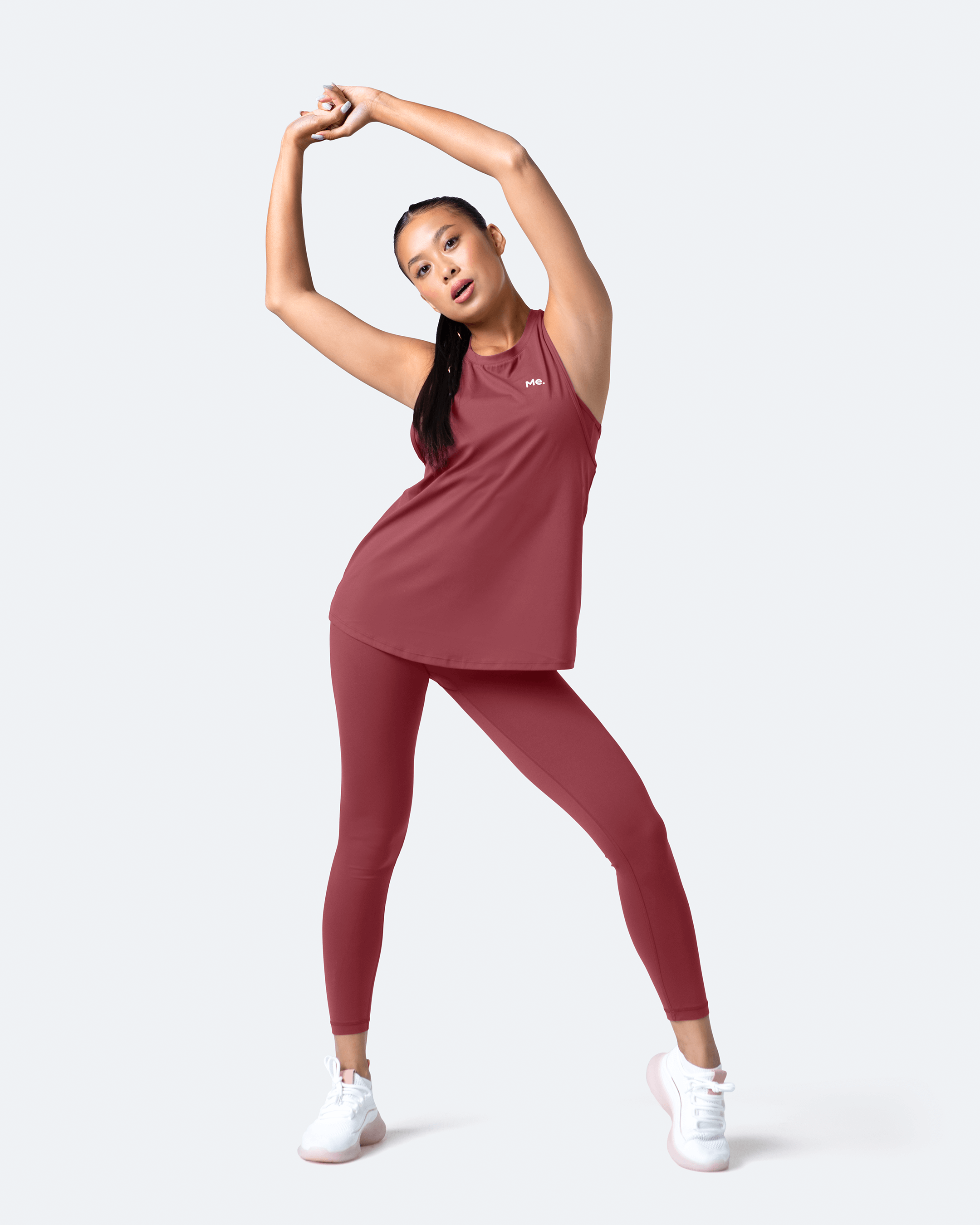 Passionate Red ⅞ Leggings for Women - High Waist Yoga Pants, Workout Running & Lounge Wear - Soft Stretchy Athletic Tights for Fitness & Casual Outfits