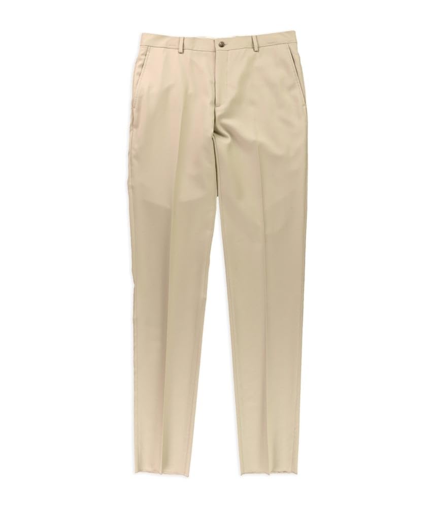 Ralph Lauren Men's Classic Khaki Dress Pants - Beige, 40W x 38L | Formal Office Wear & Business Casual Slacks for Professional Men