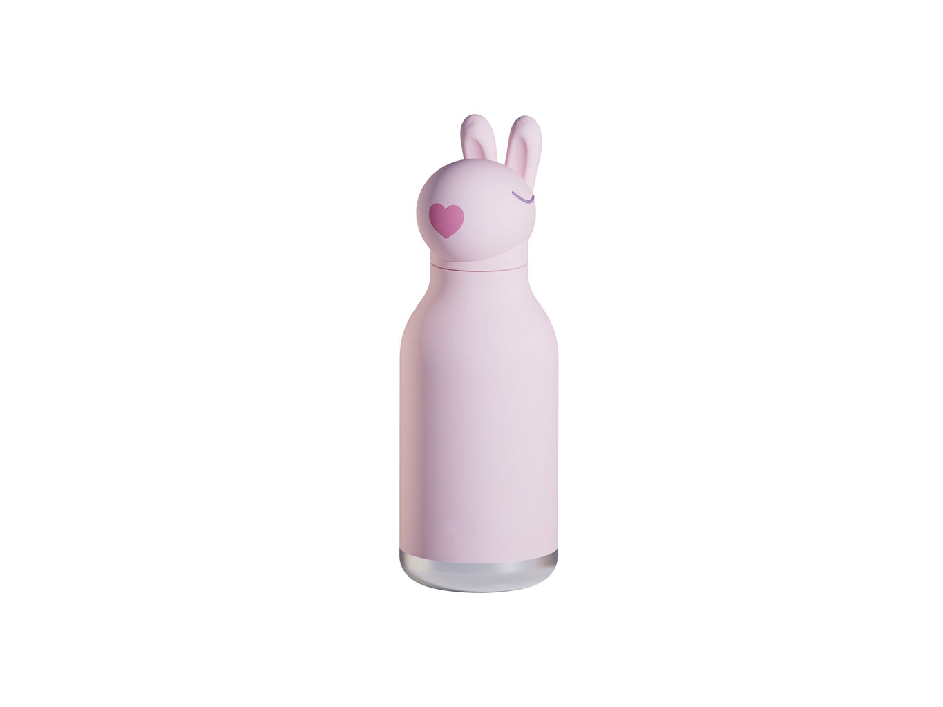 Asobu Bestie Bunny Double Wall Insulated Water Bottle 460ML (15.5oz) - Leakproof Stainless Steel Vacuum Flask for Kids, Hot & Cold Drinks - Perfect for School, Travel, Sports & Outdoor Activities (Pink)
