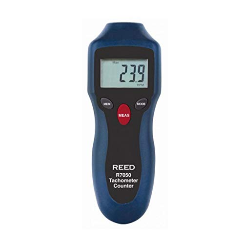 REED Instruments R7050 Compact Digital Photo Tachometer & Counter - 2 Pack for RPM Measurement | Perfect for Industrial Machinery, Automotive Engines, and HVAC Equipment Maintenance