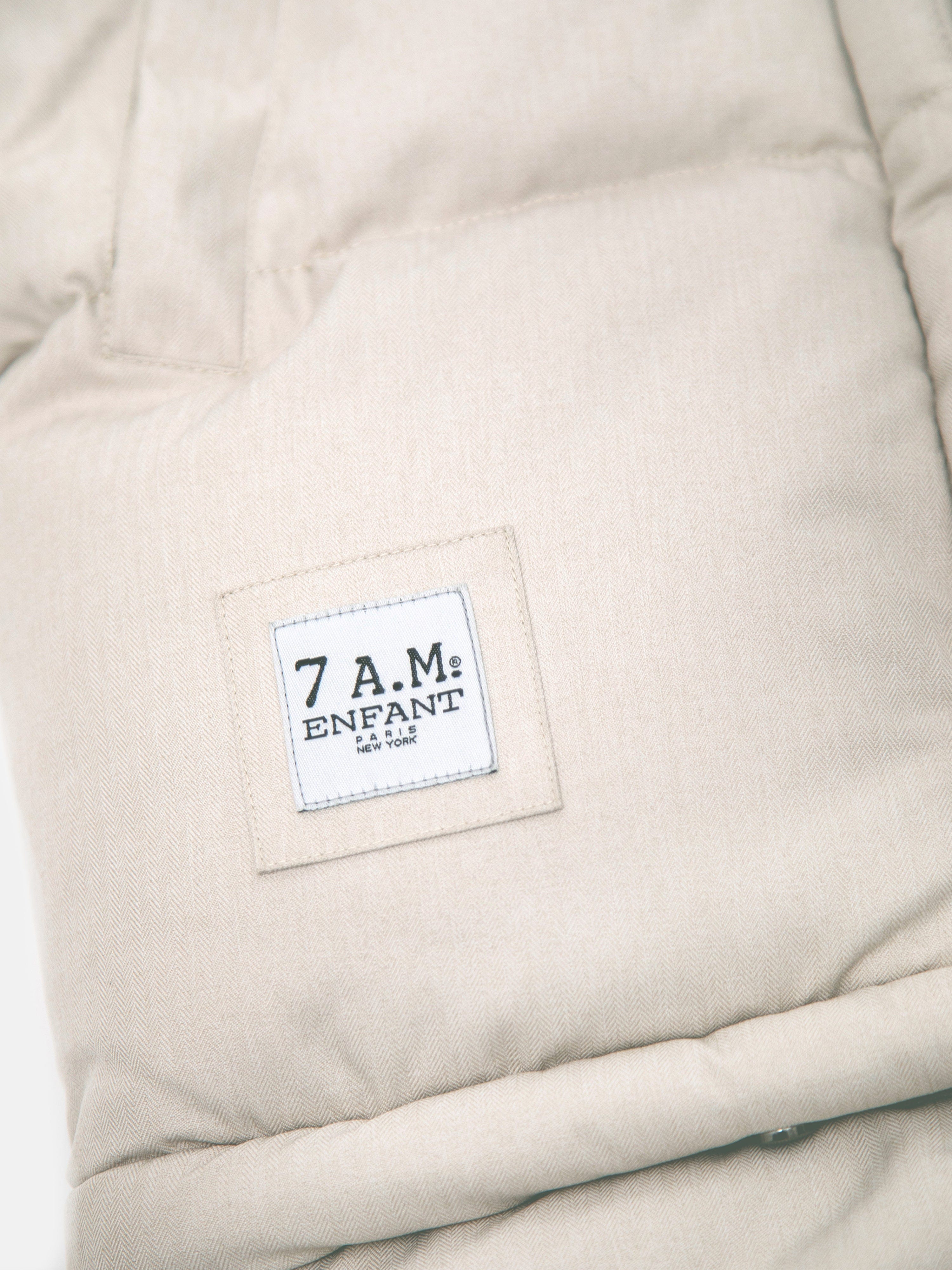 7AM Enfant Evolution Tundra Nest Baby Blanket - Soft Ivory Swaddle Blanket for Newborns & Infants | Perfect for Stroller, Car Seat & Nursery Comfort