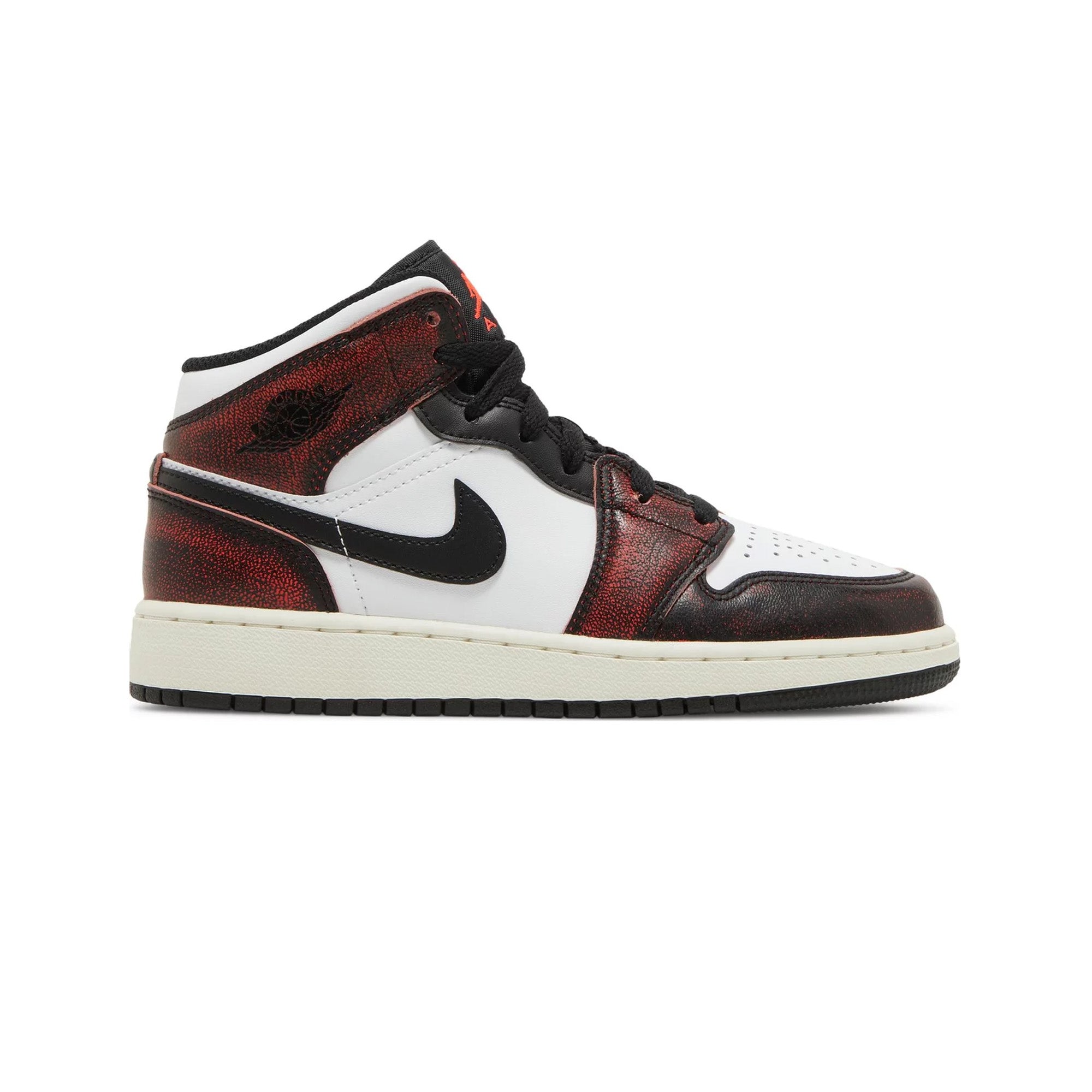 Air Jordan 1 Mid 'Wear Away Chicago' GS Sneakers (2022) - Retro Basketball Shoes for Kids & Teens - Perfect for Streetwear, Casual Outfits & Sneaker Collection