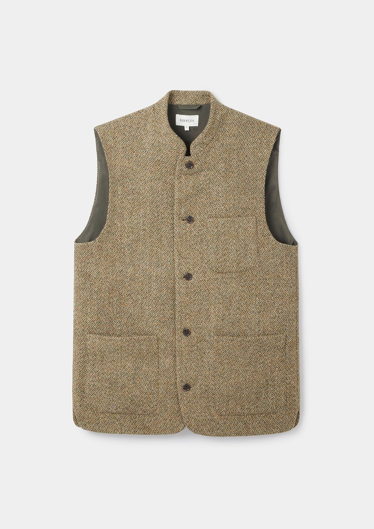 Stylish Barley Harris Tweed Nehru Waistcoat for Men - Vintage Formal Vest with Premium Wool Fabric - Perfect for Weddings, Business Meetings & Smart Casual Outfits
