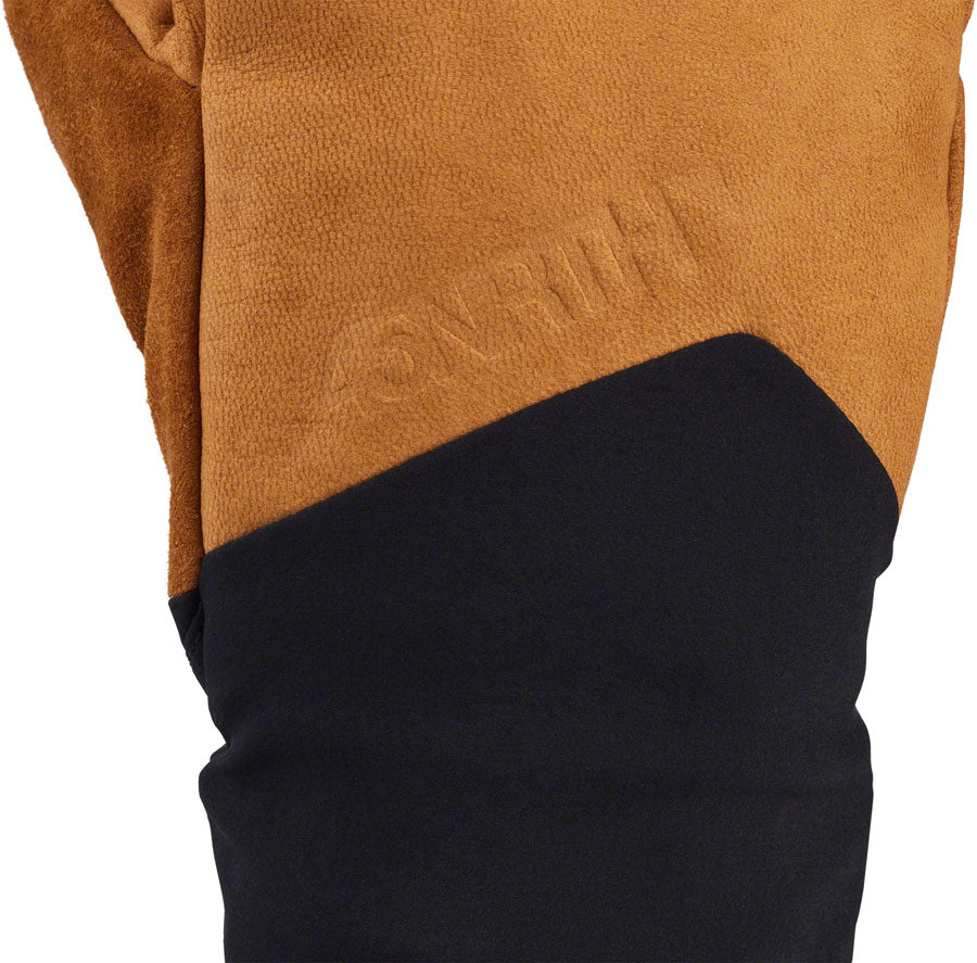 45NRTH 2024 Sturmfist 5 LTR Leather Gloves - Tan/Black, Full Finger, Large Size - Winter Cycling, Motorcycle & Outdoor Activities Cold Weather Protection