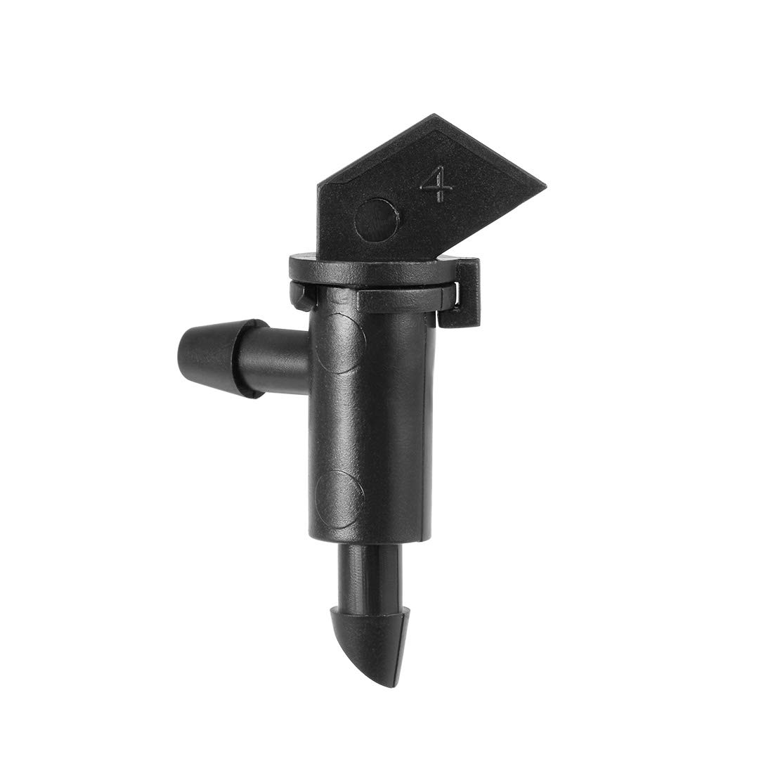 uxcell 1 GPH 4L/H Flag Dripper Emitter Sprinkler - 25pcs Plastic Drip Irrigation Connectors for 4/7mm Hose | Perfect for Garden, Lawn, Flower Beds & Vegetable Patch Watering System