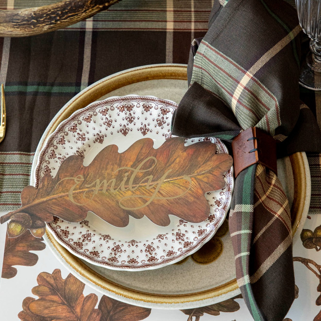 Deerfield Plaid Cotton Napkins Set of 12 - Premium Checkered Table Linens for Dining, Parties & Picnics - Rustic Farmhouse Kitchen Decor & Holiday Table Setting Accessories