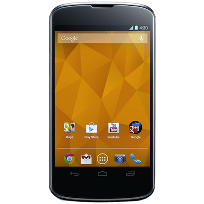 Original LG Google Nexus 4 Screen Replacement - Glass & LCD Display Repair Kit - Fix Cracked or Broken Screens for Home DIY or Professional Use