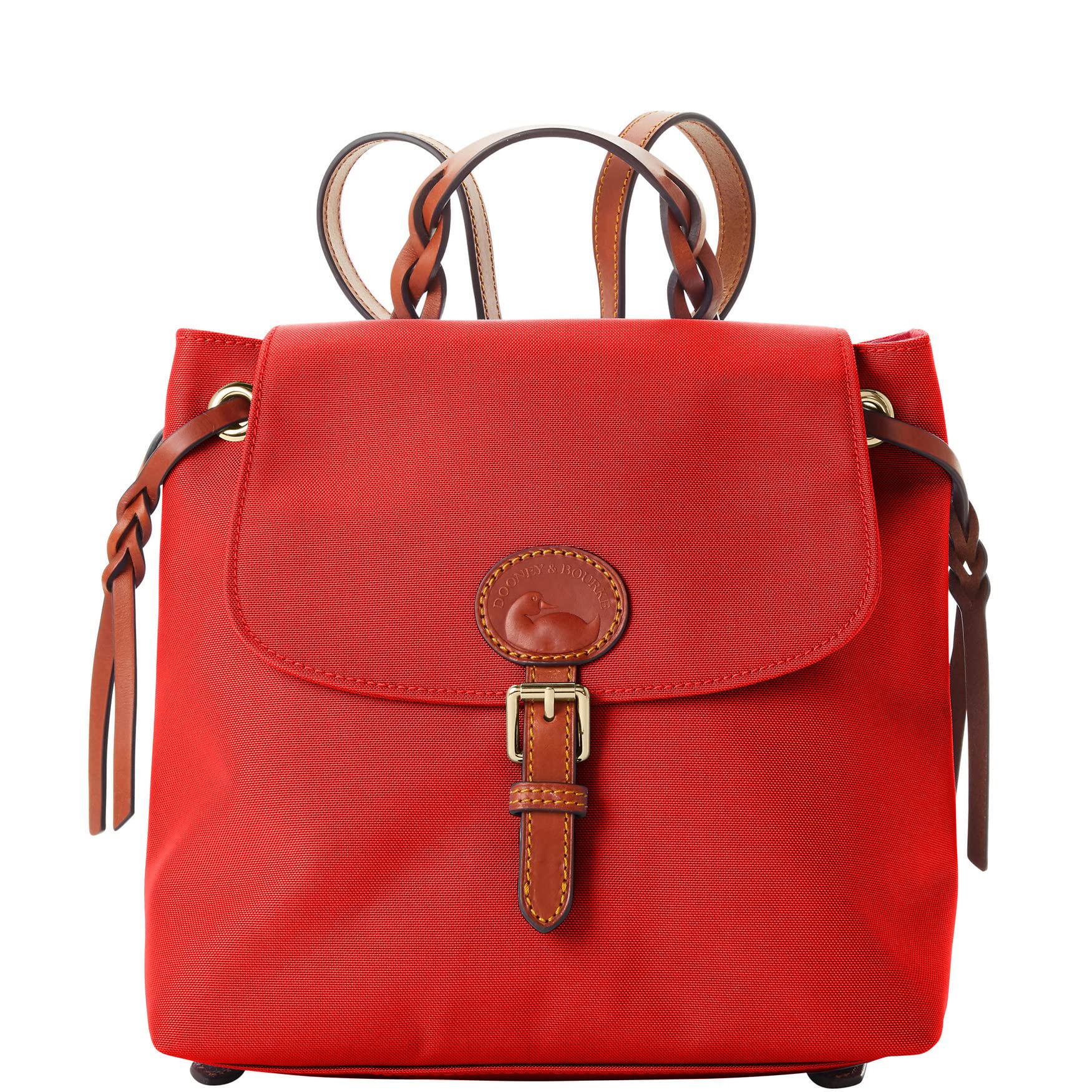 Dooney & Bourke Women's Small Nylon Flap Backpack Purse - Stylish Crossbody Handbag for Work, Travel & Everyday Use
